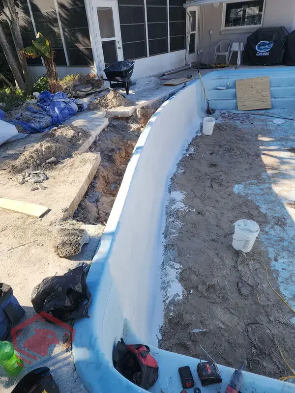 Pool Wall Bulge Repair — Midway — Hexagon Fiberglass Pools