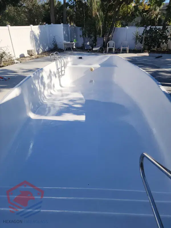 Pool Wall Bulge Repair — Complete — Hexagon Fiberglass Pools