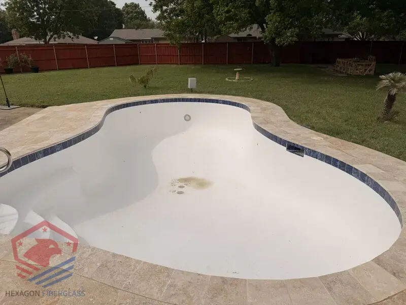 Pool Remodeling — Complete (view 1) — Hexagon Fiberglass Pools